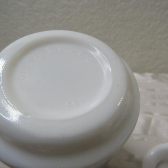 Vintage Arcopal Coffee Tea Cup Mugs Glenwood Blue White Floral Set of 4 France - Picture 15 of 16